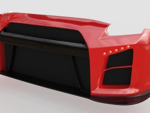 4 x gtr front bumpers 3D Model