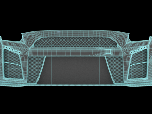4 x gtr front bumpers 3D Model