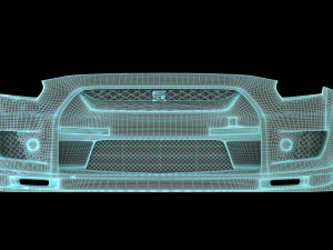 4 x gtr front bumpers 3D Model