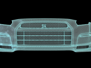 4 x gtr front bumpers 3D Model