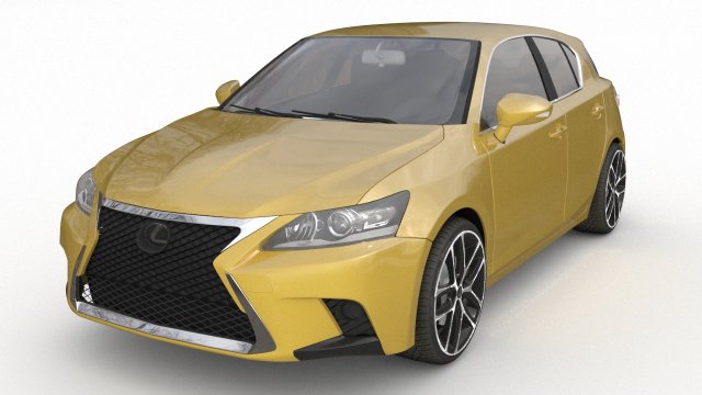 lexus ct 200h 3D Model .c4d .max .obj .3ds .fbx .stl .blend 