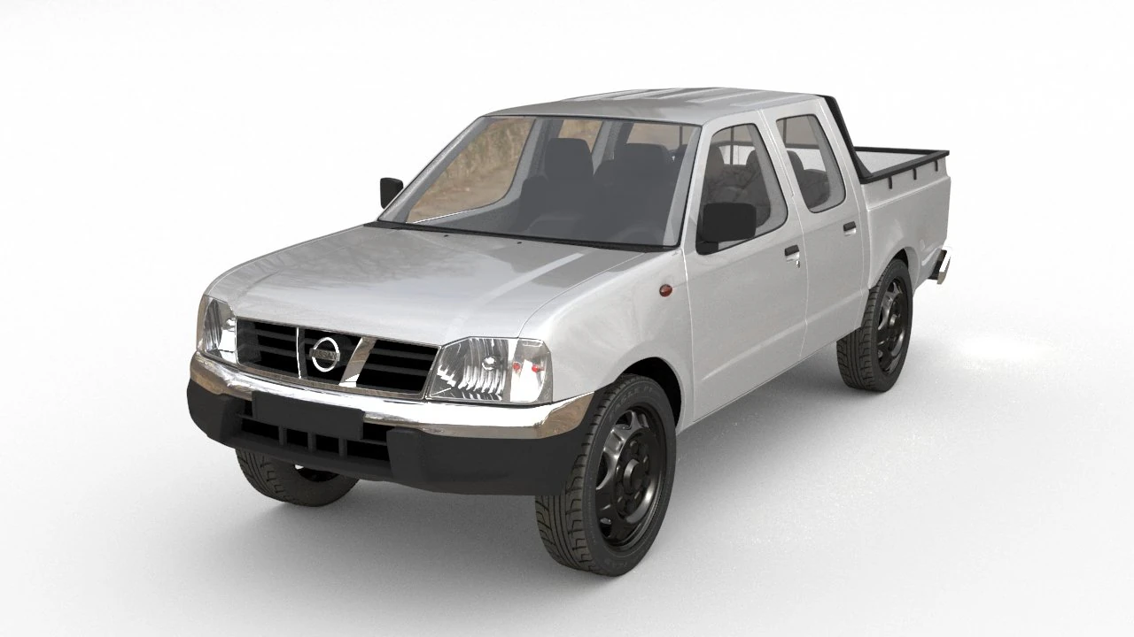 nissan pickup d22 3D Model .c4d .max .obj .3ds .fbx .stl .blend 