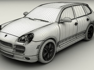porsche cayenne 3D 模型