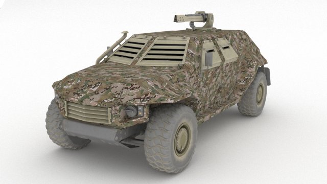army car 3D Model .c4d .max .obj .3ds .fbx .stl .blend 