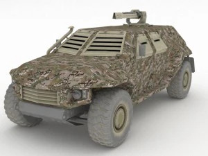 macchina dell'esercito Modello 3D