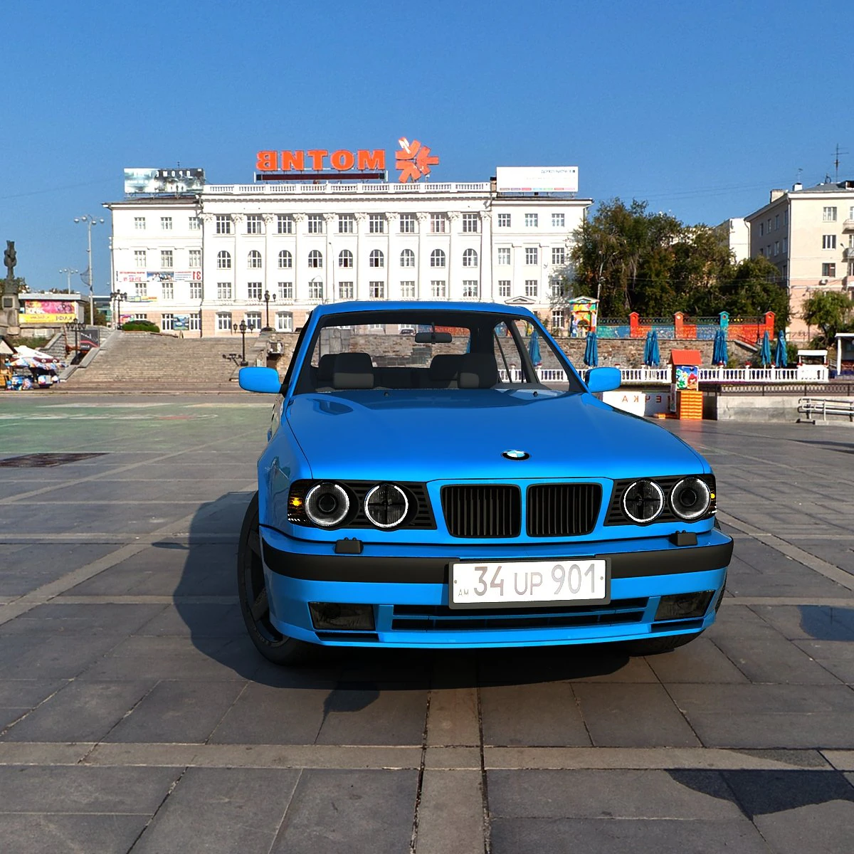 bmw m5 e34 3D Model .c4d .max .obj .3ds .fbx .stl .blend