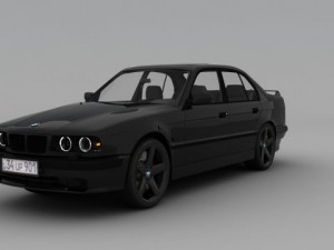 bmw m5 e34 3D मॉडल