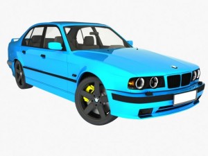 bmw m5 e34 3D मॉडल