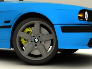 bmw m5 e34 3D मॉडल