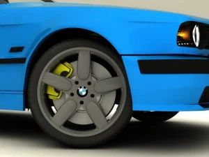 bmw m5 e34 3D Model