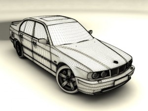 bmw m5 e34 3D मॉडल