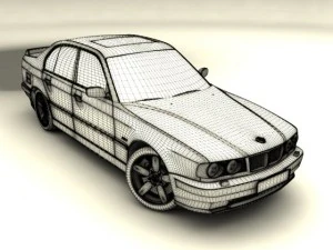bmw m5 e34 3D Model