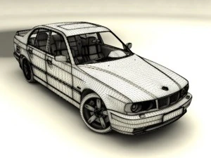 bmw m5 e34 3D Model