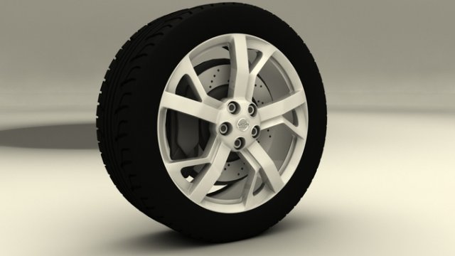 nissan maxima 2013 rims 3D Model .c4d .max .obj .3ds .fbx .stl .blend