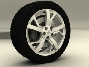 nissan maxima 2013 rims 3D Model
