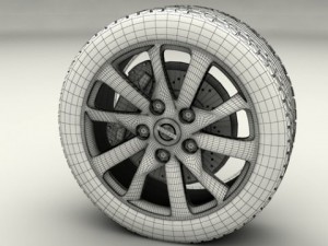 nissan sentra 2013 rims Modelo 3D