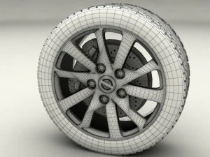 nissan sentra 2013 rims 3D Model