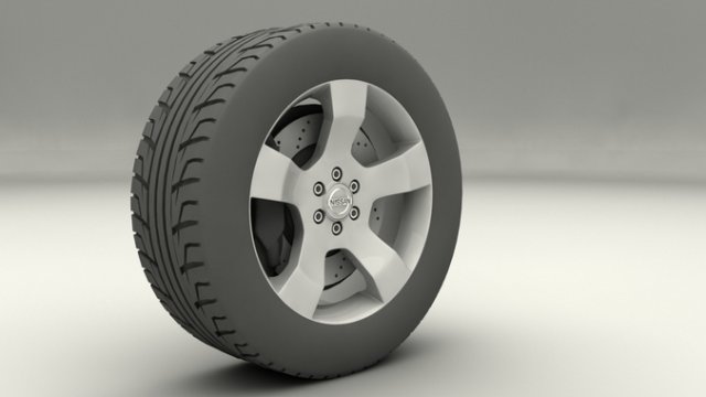 nissan navara 2013 rims 3D Model .c4d .max .obj .3ds .fbx .stl .blend 