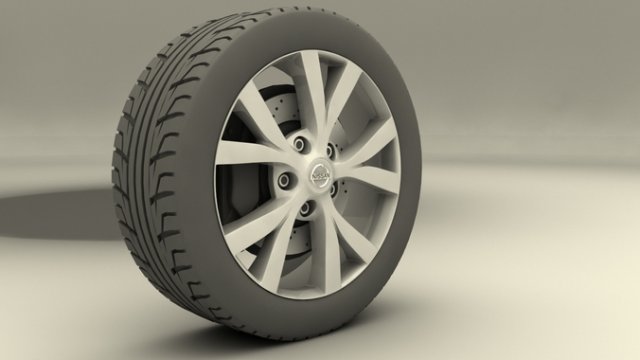 nissan murrano 2013 rims 3Dモデル .c4d .max .obj .3ds .fbx .stl .blend 