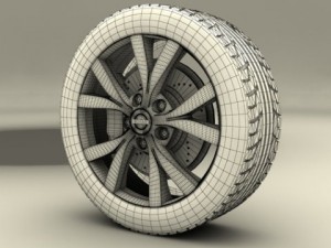 nissan murrano 2013 rims 3Dモデル