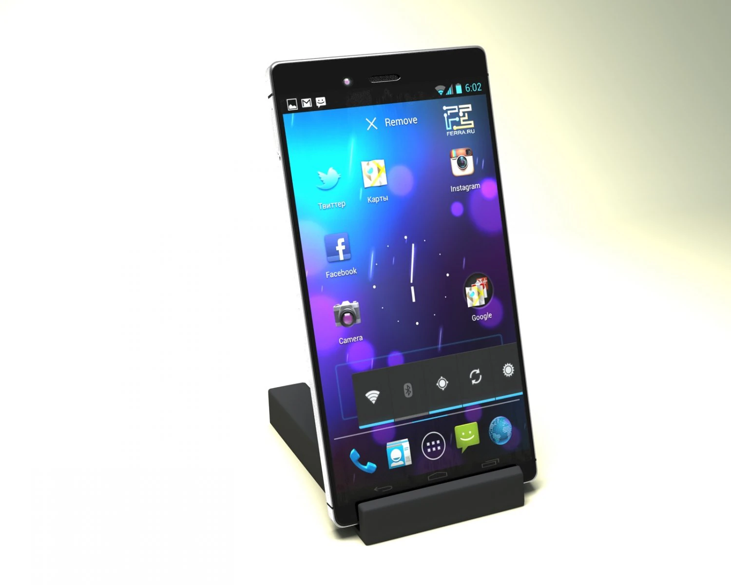 iocean x8 china smartphone 3D Model .c4d .max .obj .3ds .fbx .stl .blend 