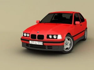 bmw e36 compacto Modelo 3D