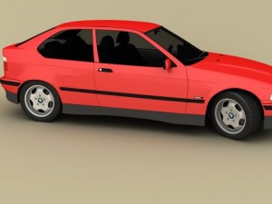 bmw e36 compact 3D Model