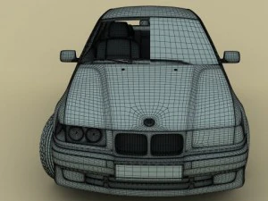 bmw e36 compact 3D Model
