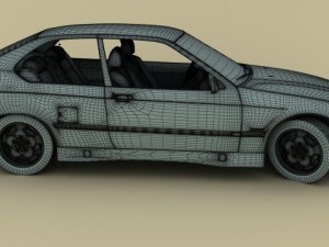 bmw e36 compact 3D Model
