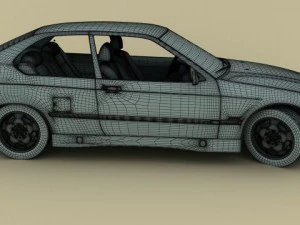 bmw e36 compact 3D Model