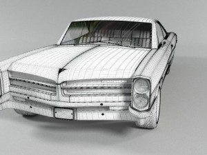 pontiac bonneville 1966 3D Модель