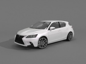 lexus ct 200h 2015 f sport Model 3D