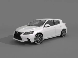lexus ct 200h 2015 f sport 3D Model