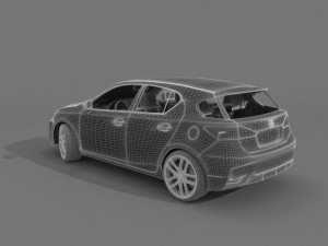 lexus ct 200h 2015 f sport Model 3D