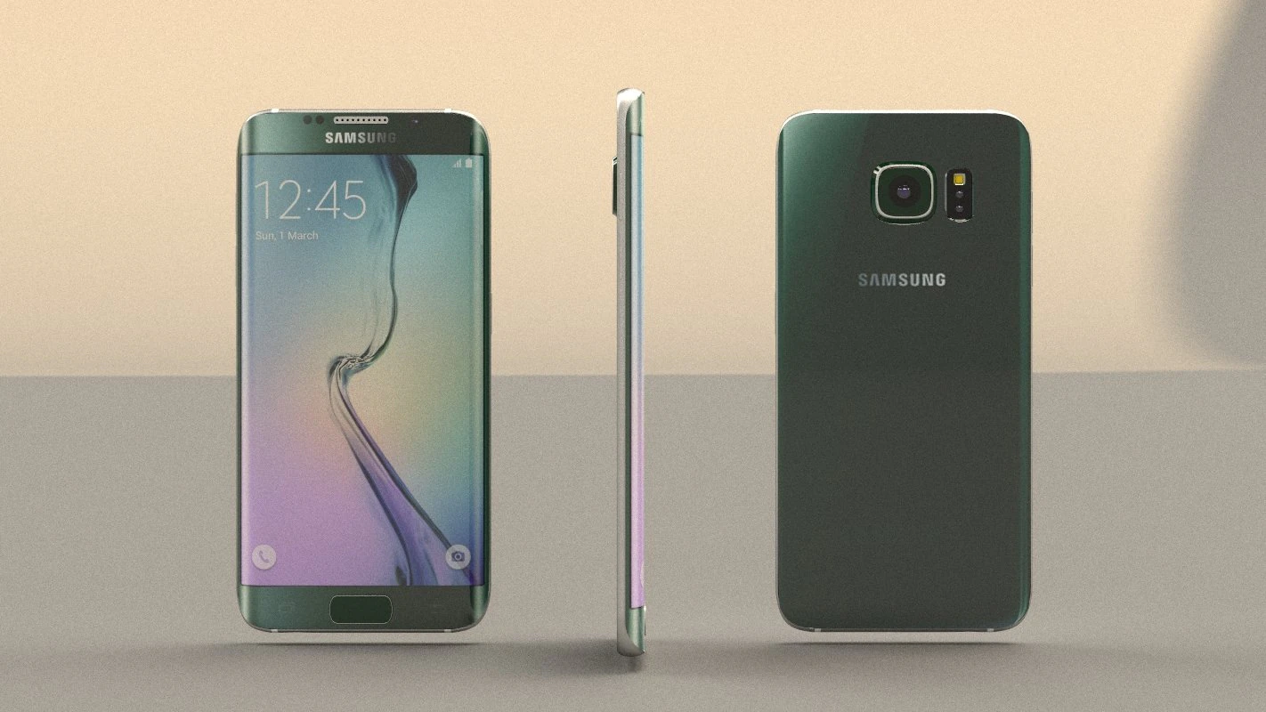 samsung galaxy s6 edge 3D Model .c4d .max .obj .3ds .fbx .stl .blend 
