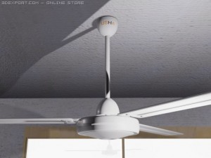 usha ceiling fan Modèle 3D