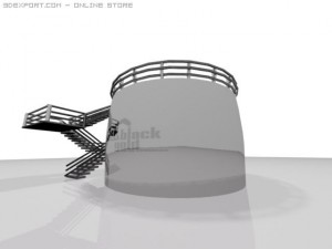 blackgold oil tank 3D Model