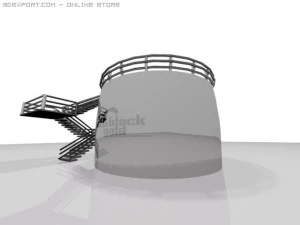 blackgold oil tank 3D Model