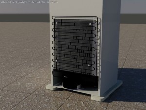 classical fridge Model 3D