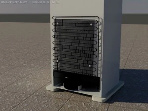 klasik buzdolabı 3D Model