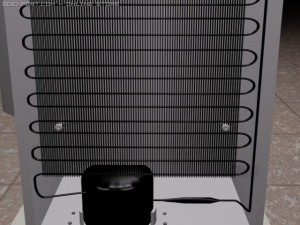classical fridge Model 3D