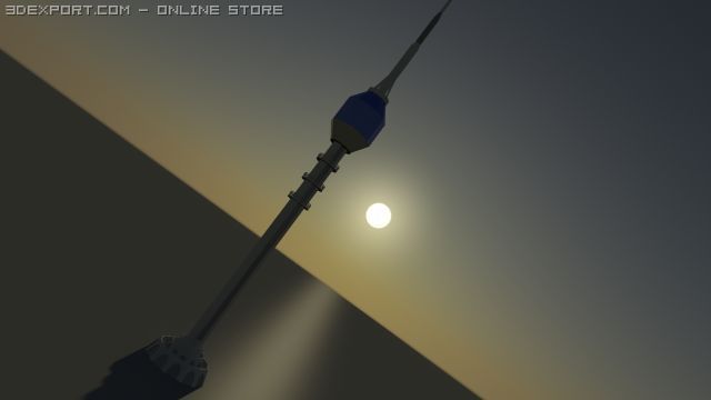 baghdad tower 3D Model .c4d .max .obj .3ds .fbx .stl .blend 
