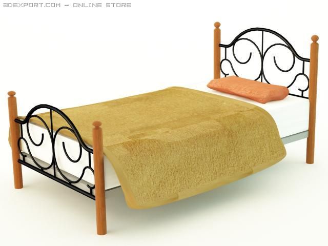 bed 3D 모델 .c4d .max .obj .3ds .fbx .stl .blend 