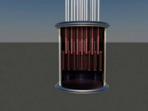 atomic reactor producing energy 3D Model