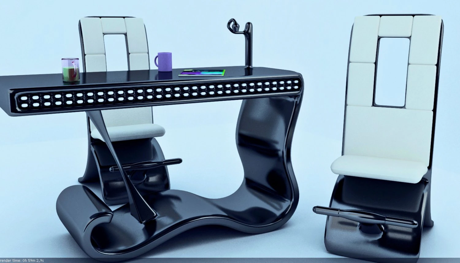 extravagant interior scene 3D Model .c4d .max .obj .3ds .fbx .stl .blend 