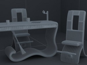 extravagant interior scene Modèle 3D