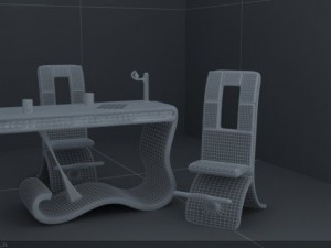extravagant interior scene Modèle 3D