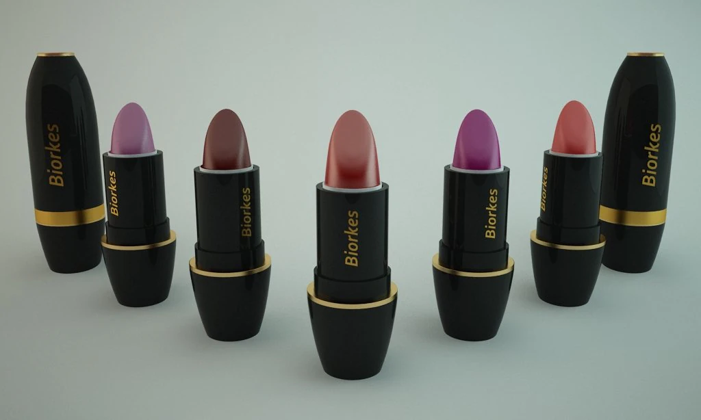 lipsticks 3D Model .c4d .max .obj .3ds .fbx .stl .blend 