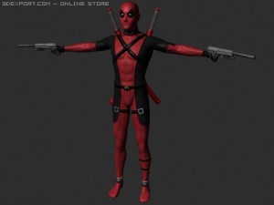 deadpool 3D 模型