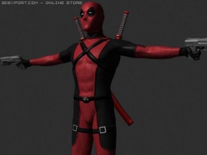 deadpool 3D 模型